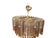 Triedri Model Chandelier in Amber and Transparent Glass from Venini Murano, 1970s, in Very Good conditions. Designed 1970...