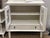 1980s Vintage White Painted Hutch Cabinet With Glass Doors For Sale - Image 5 of 12