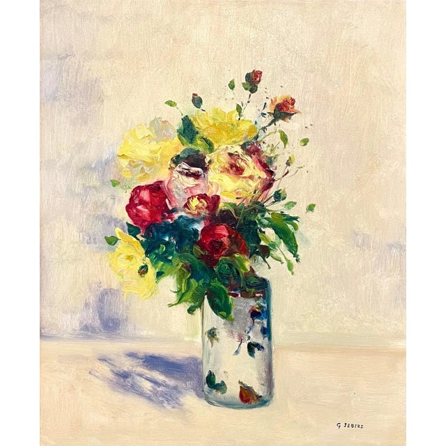 Les Roses Mixed bouquet of roses, Oil painting PROVENANCE: Purchased at Findlay Galleries in Chicago, Illinois late 1960’s...