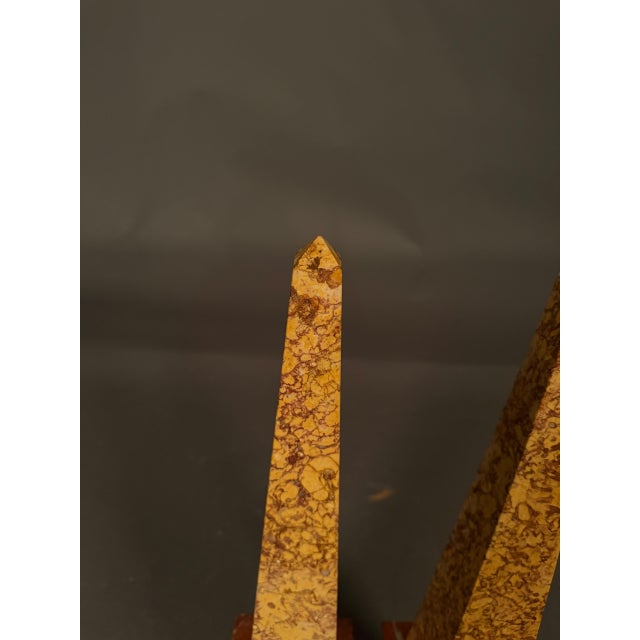 19th Century Pair of Italian Marble Obelisks, Circa 1890 For Sale - Image 5 of 14