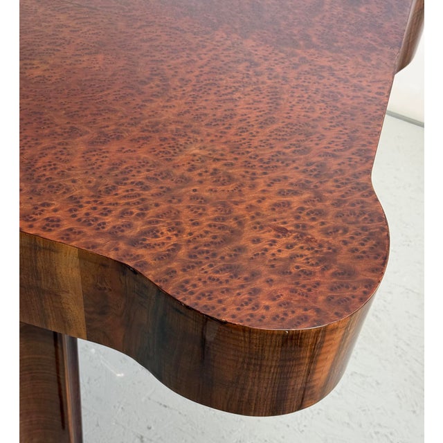 Wood Art-Deco Walnut Folding Dining Table, 1930s For Sale - Image 7 of 12