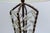 Fine André Dubreuil table lamp Wrought iron, bronze solder, brass and glass Perles.