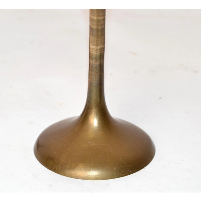 Metal 1970s Mid-Century Modern Solid Brass Nesting Candle Holders- Set of 3 For Sale - Image 7 of 12