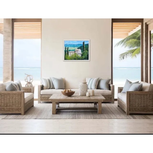 Quiet Places & Landscapes — Italian Landscape Original oil painting by Haas, 30 x 24 unframed on stretched canvas, signed....