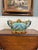 Antique French Onnaing Majolica Cache Pot Planter Bowl Jardiniere Love Birds For Sale - Image 18 of 18