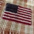 Vintage American Folk Art Fiber Textile Flag, Framed, 29” Square For Sale - Image 10 of 12