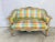Palm Beach Style Vintage Settee Reupholstered in Silk For Sale - Image 9 of 9