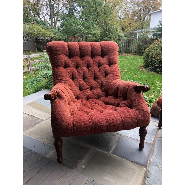 Stickley Leopold Chair and Ottoman Chairish