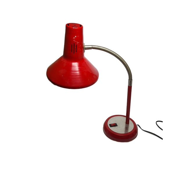 The bedside lamp comes from Polish from the 80s. It has a glass shade and a metal mount. It is preserved in very good...