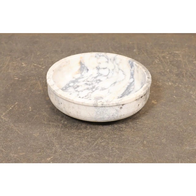 Mid 20th Century Gorgeous Round Spanish Marble Sink For Sale - Image 4 of 10