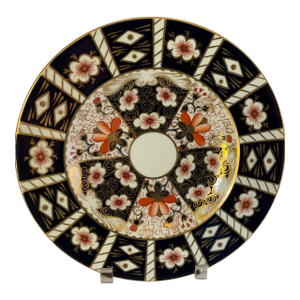 Vintage Royal Crown Derby Traditional Imari Bone China Dinner Plate Pattern 2451 Made in England 1921-1964