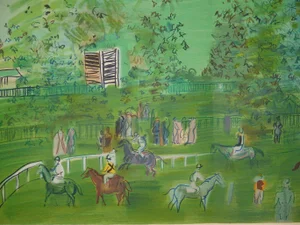 Raoul Dufy, Horses at Ascot Racecourse, Lithograph