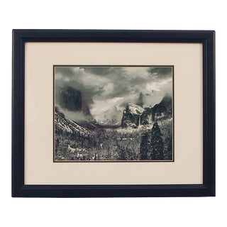 Vintage After Ansel Adams Print -- Yosemite Valley and Half Dome in Winter For Sale