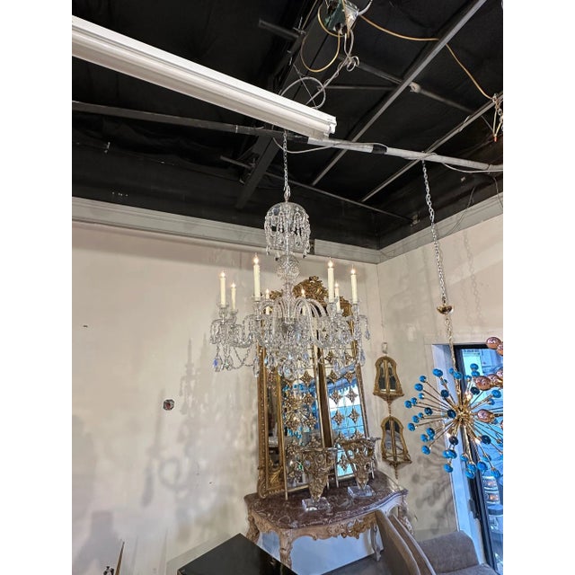Traditional English Waterford Chandelier For Sale - Image 3 of 10