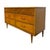Bassett Furniture Vintage Bassett Mid Century Modern Walnut Double 6 Drawer Dresser With Carved Details. For Sale - Image 4 of 11