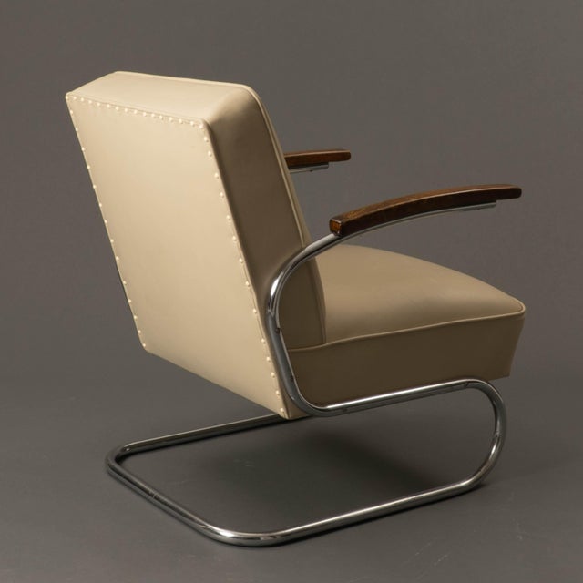 Thonet Cantilever Chair from Thonet, 1930s For Sale - Image 4 of 8