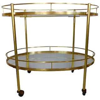 Brass Maxwell Phillips Bar Cart For Sale