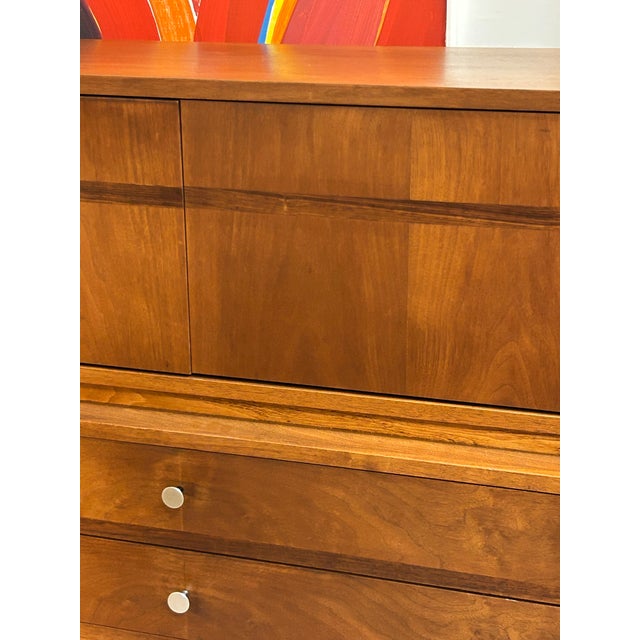 1960s Kroehler Signature Rosewood & Walnut Highboy Dresser - Mid Century Modern - Vintage For Sale In Tampa - Image 6 of 7