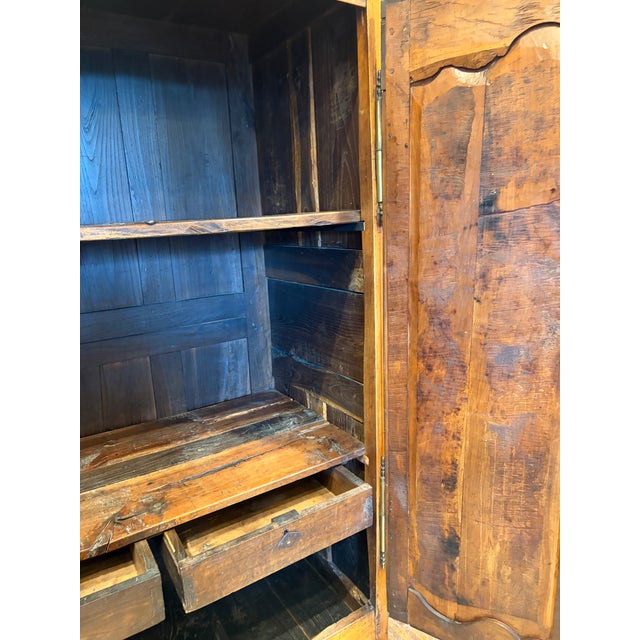 Wood Antique French Walnut Cabinet/Armoire With Gorgeous Patina. For Sale - Image 7 of 8