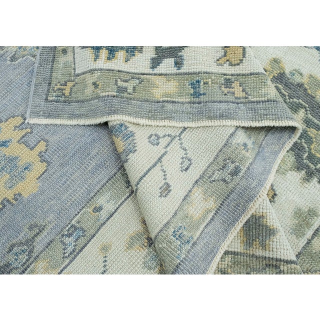 Gray Turkish Oushak Rug 8'9" x 11'4" #18073 For Sale - Image 8 of 8