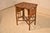 Wood Circa 1920 English Bamboo Side Table With Side Shelves For Sale - Image 7 of 11