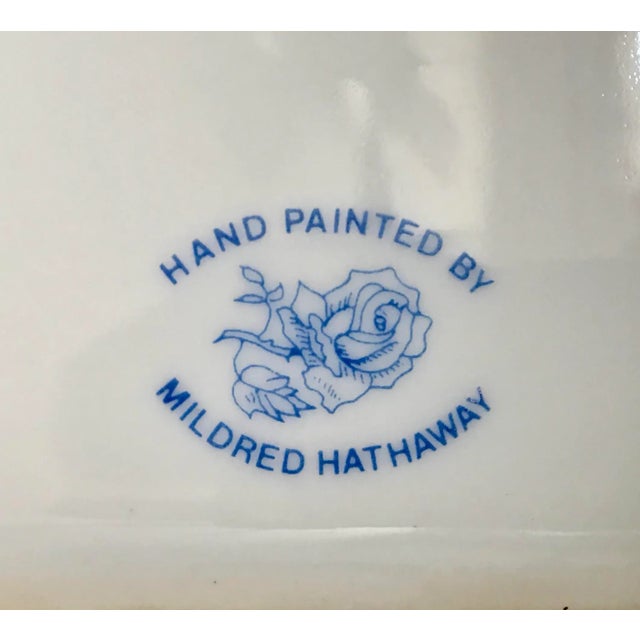 Hand Painted Stag / Wildlife Porcelain Box - Signed Mildred Hathaway For Sale In San Diego - Image 6 of 7