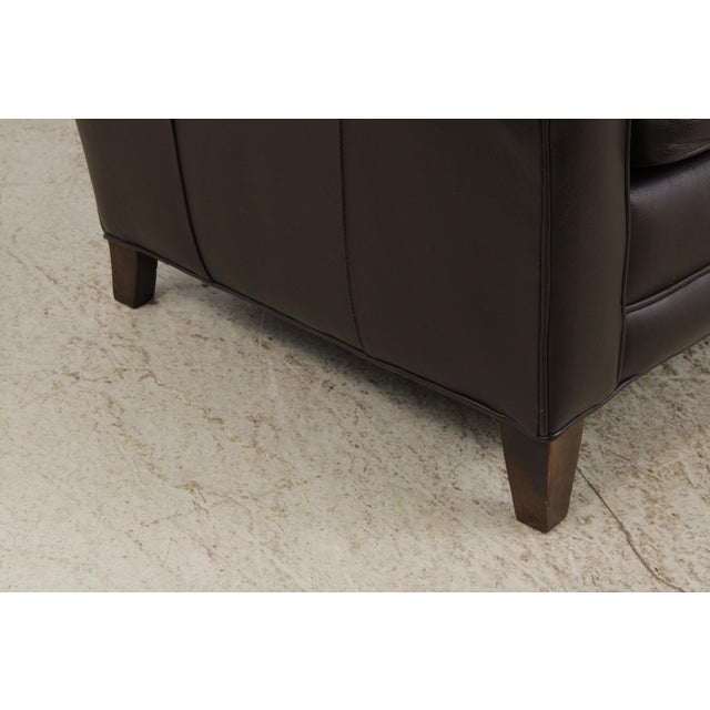 Hancock & Moore 3 Seat Leather Sofa For Sale - Image 10 of 15