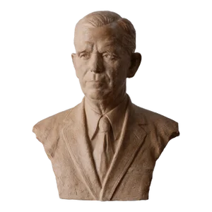 General George C. Marshall Plaster Bust by Rosario Russell Fiore