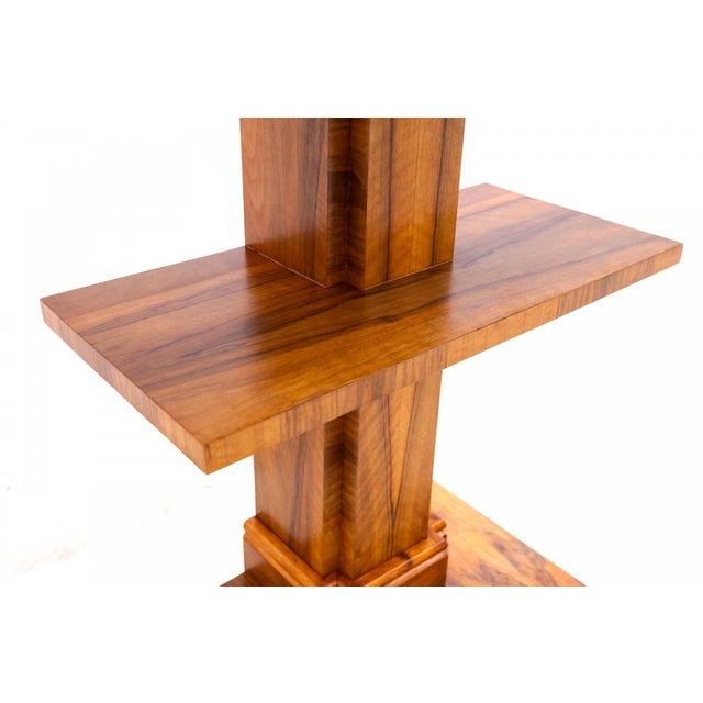 Brown Art Deco Console Table, Poland, 1950s For Sale - Image 8 of 10