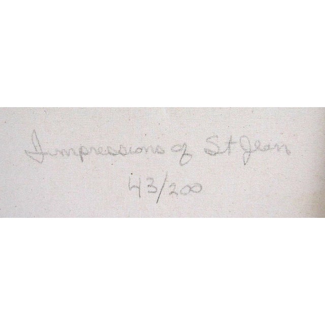Steven Quartly Impressions of St. Jean Limited Edition Canvas Giclee 43/200 For Sale - Image 11 of 12