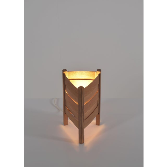 1960s Swedish Pine Table Lamp from Luleå Stjärnslöjd, 1960s For Sale - Image 5 of 9