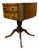 Antique Cherry and Mahogany Two Drawer Table For Sale