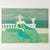 Original and hand-signed lithograph by the French artist Annie Rétivat, titled “Fauteuil Bleu” (also known as La...