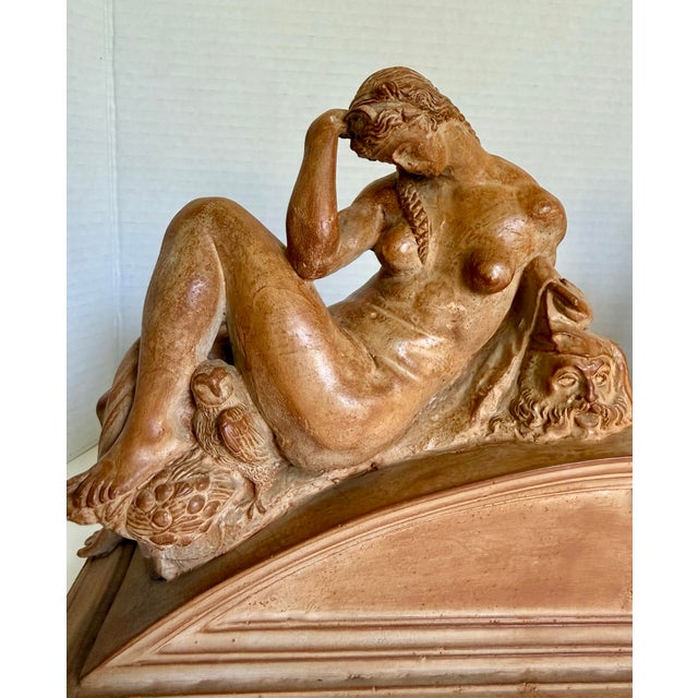 These statement vintage bookends feature beautifully sculpted reclining nude female figures resting atop architectural...