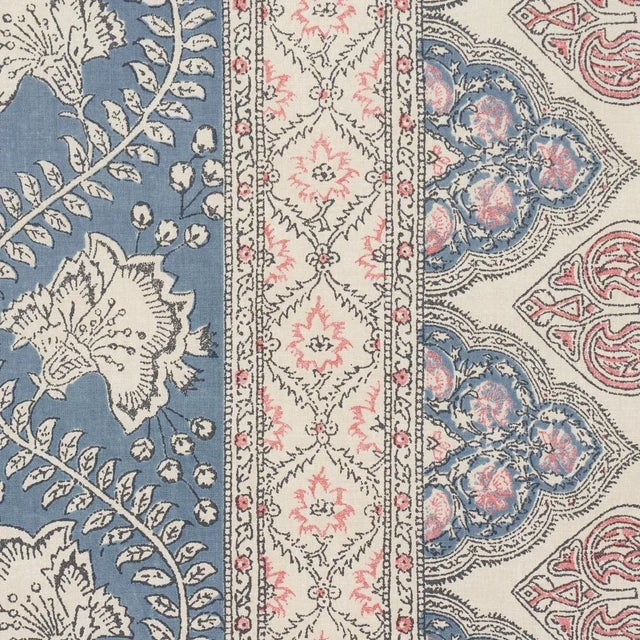 Contemporary SAMPLE - Schumacher Tombay Fabric In Delft For Sale - Image 3 of 4