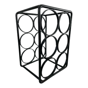 Mid-Century Arthur Umanoff Style Wrought Iron Wine Rack