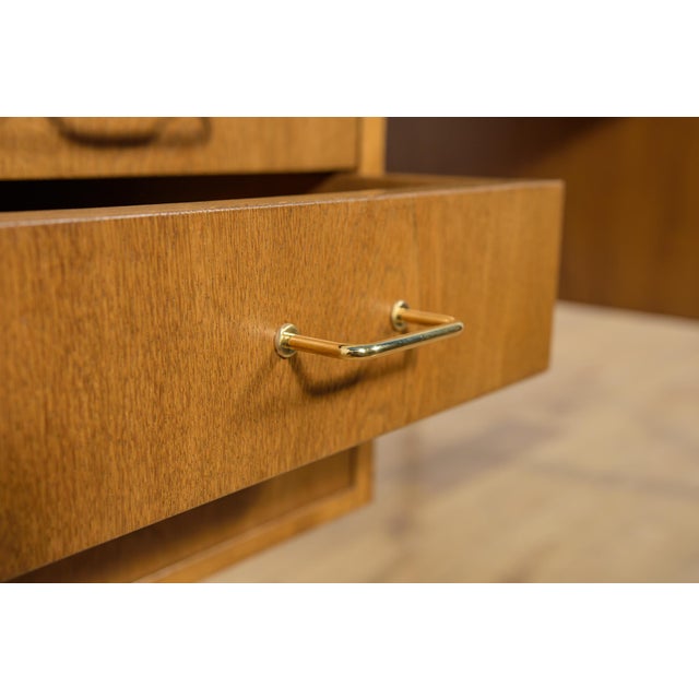 Mid-Century Modern Oak Executive Desk, Denmark, 1960s For Sale - Image 16 of 18