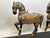 Pair of Antique Hand Carved Marwari War Horse Sculptures Pair Indian Wood Brass Copper For Sale In Baltimore - Image 6 of 14