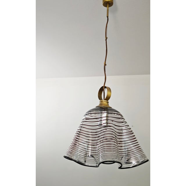1970s Murano Blown Glass Pendant Lamp from Design Italia, 1970 For Sale - Image 5 of 18
