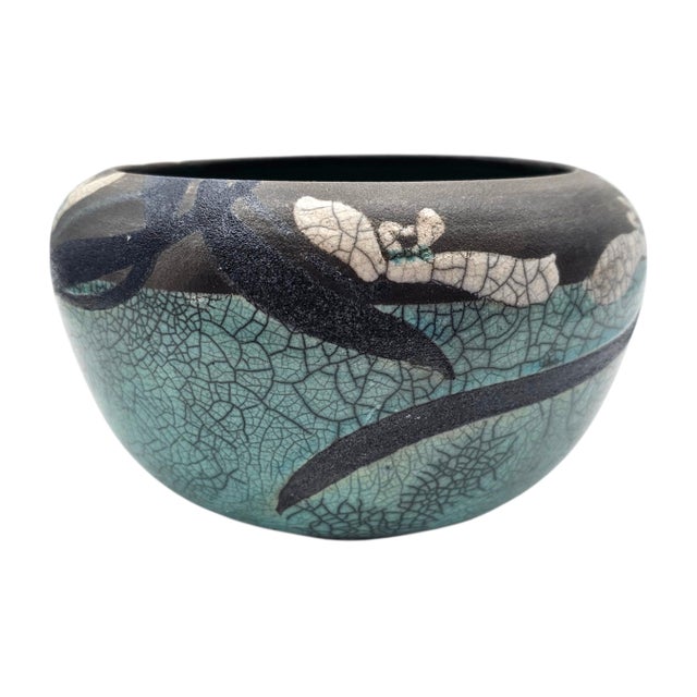 Art Deco Joy Imai Studio Ikebana Ceramic Bowl, Palo Alto, 7.5" For Sale - Image 3 of 12