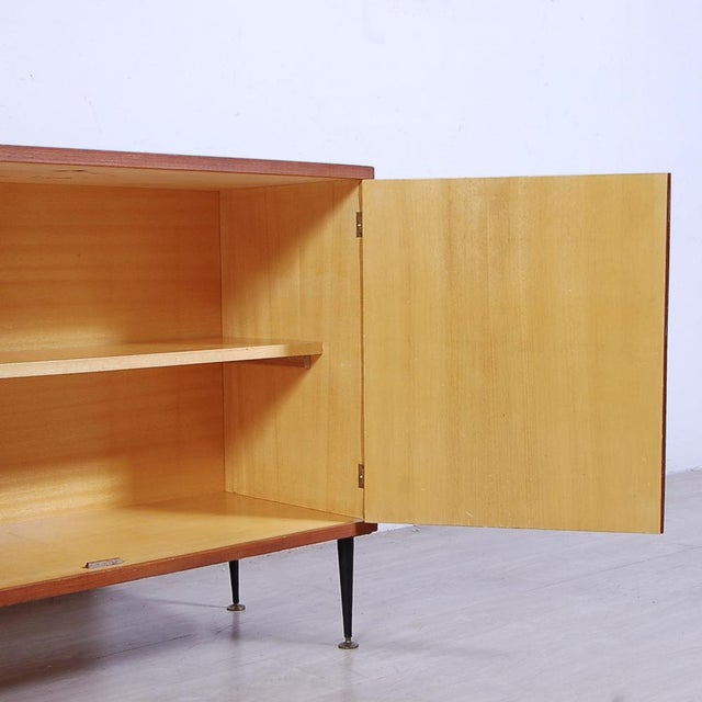 Mid-Century Modern Vintage Wood Cabinet, 1960s For Sale - Image 3 of 17