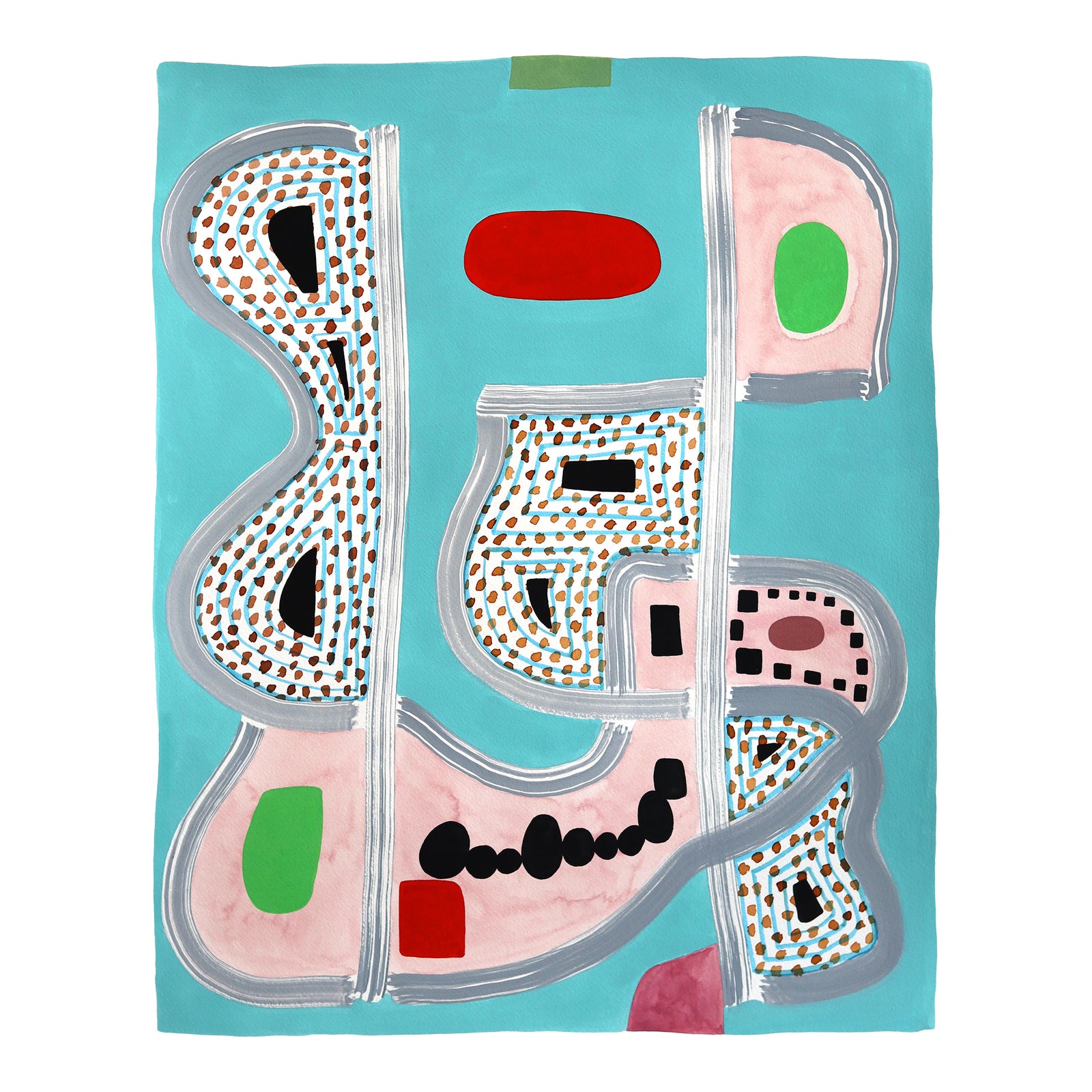 Untitled (Ppr418) - Colorful Abstract Mixed Media Original Artwork by ...