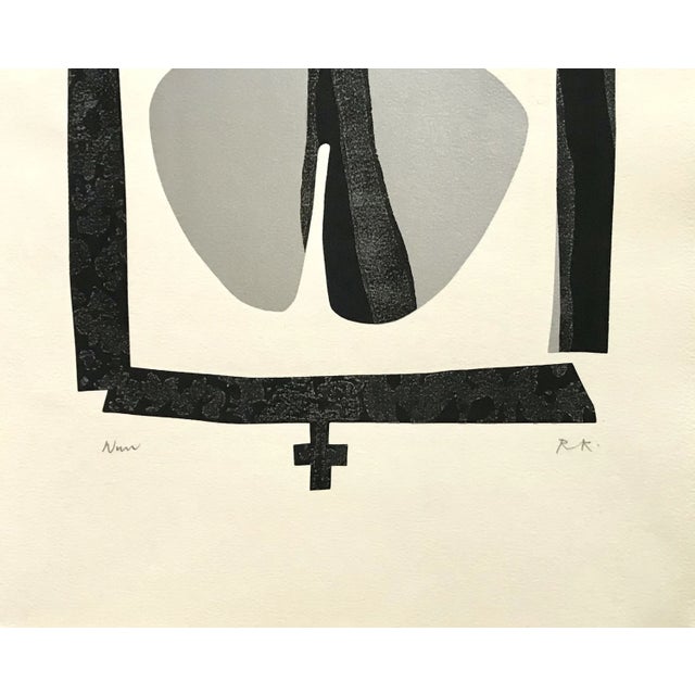 Artist: Ronald King Country: Brazil ? England Title: Monne Medium: Screenprint (four colors) Marks: Pencil signed and...