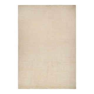 Rug & Kilim’s Solid Beige-Brown Rug in Tone-on-Tone Contemporary Style For Sale