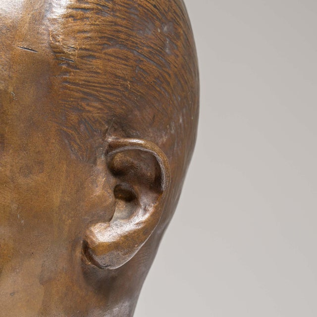 Early 20th Century Belgium Chocolate Bronze Sculpture For Sale - Image 9 of 15
