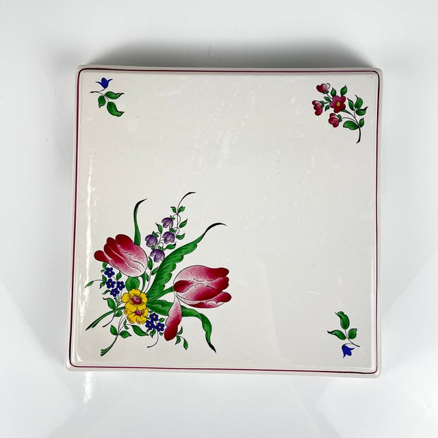 Streetlight Trivet with Tulip Motif from KG Lunéville, 1980s For Sale - Image 3 of 6