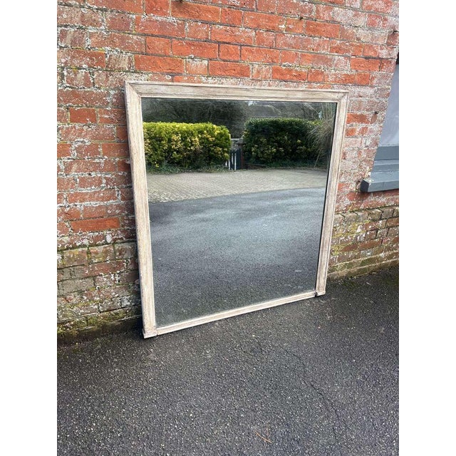 Glass Large Antique English Overmantle Mirror For Sale - Image 7 of 7