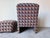 1980s Postmodern Hekman Dansen Contemporary Geometric Upholstered Lounge Chair/ Sold For Sale - Image 5 of 11