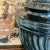 1990s Italian Hand-Painted Black Ceramic Urn With Lid For Sale - Image 10 of 11