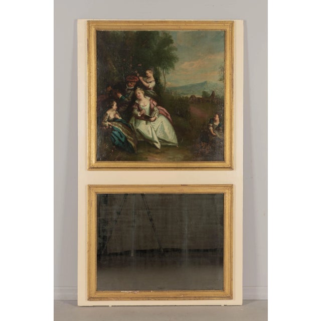 Wood French 19th Century Louis XV Style Trumeau Mirror For Sale - Image 7 of 7